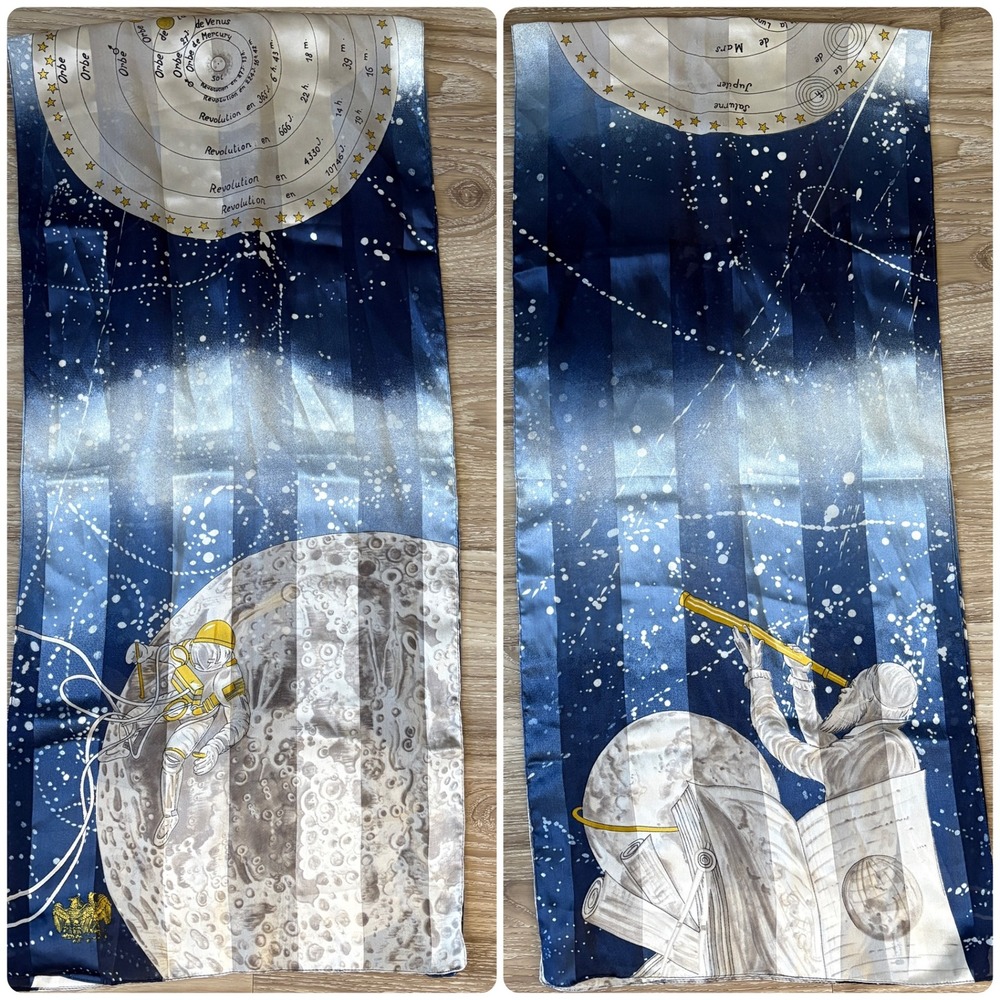 Symphony Scarfs US Historical Society Celestial Astronomy Space Moon Scarf